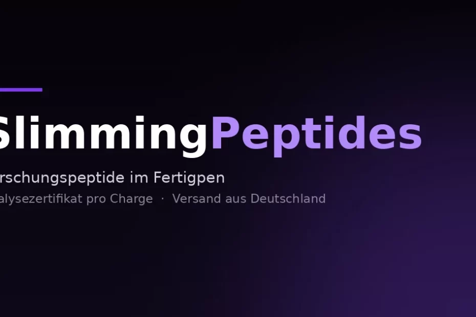 Slimming Peptides – Forschungspeptide als Fertigpen mit Analysezertifikat