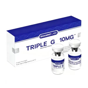Triple G 10 mg Durchstechflasche mit Retatrutid und Natriumchlorid 0,9 Prozent von BioAmino Labs